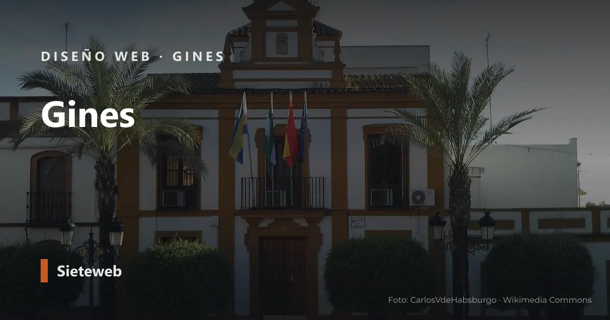 Vista de Gines, donde Sieteweb diseña webs para pymes