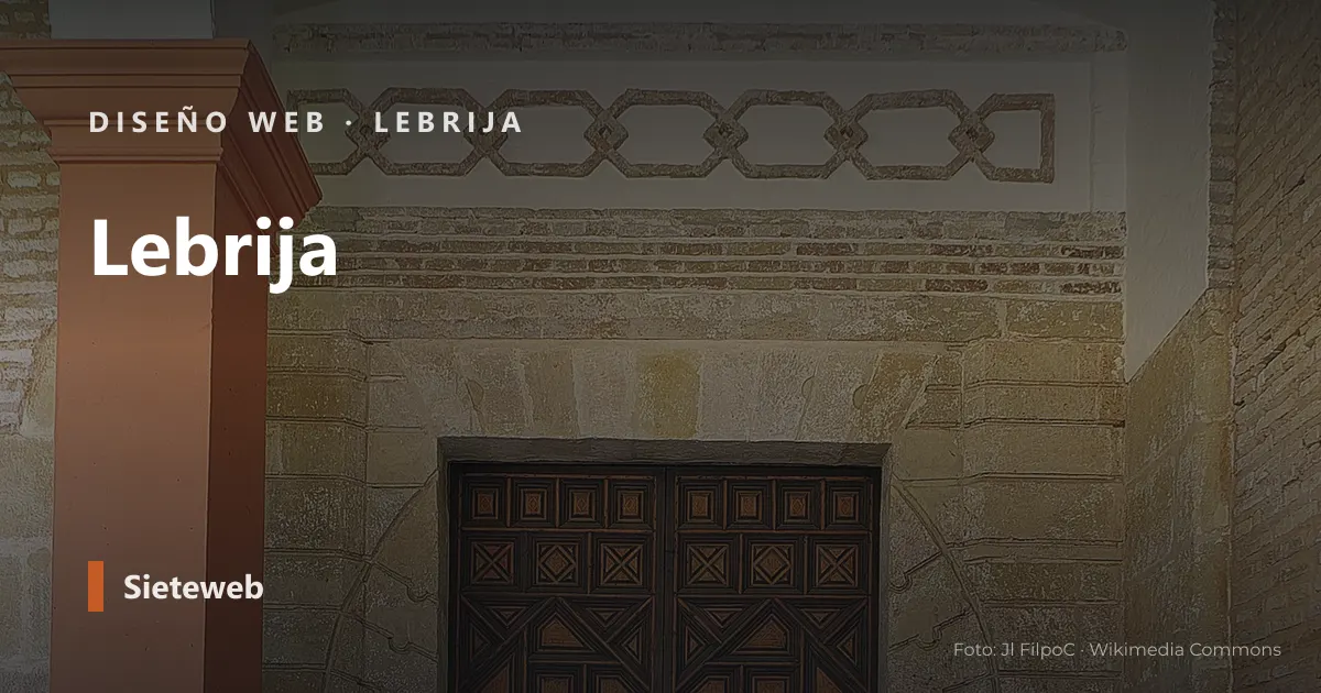 Vista de Lebrija, donde Sieteweb diseña webs para pymes