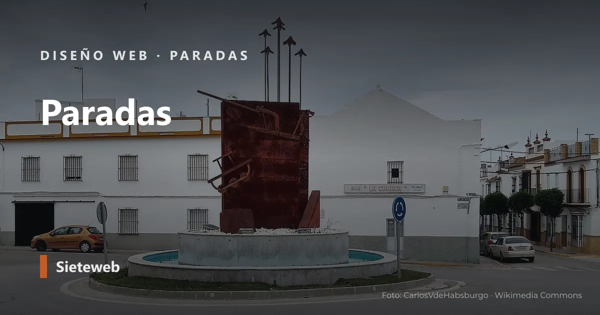 Vista de Paradas, donde Sieteweb diseña webs para pymes